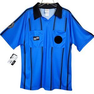 Official Sports United States Referee Soccer Jersey Uniform Polo M Blue Black